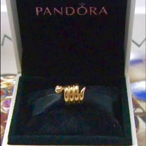 ❌SOLD❌ RETIRED‼️PANDORA 14K SNAKE 585 ALE CHARM‼️❌SOLD❌